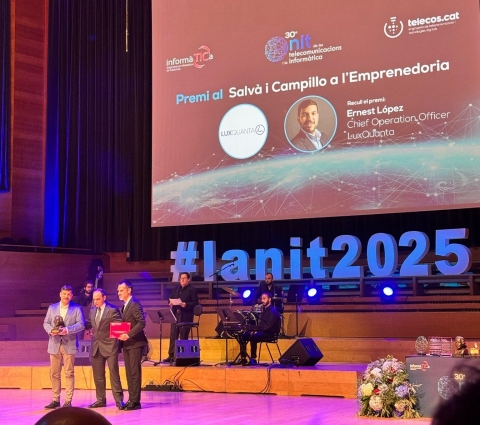 LuxQuanta Awarded at the Nit de les Telecomunicacions i la Informàtica